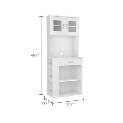 1st Choice Modern Elegant Victoria Pantry Double Door Cabinet in White