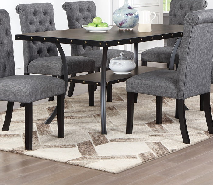 1st Choice Classic Dining Room Natural Wooden Rectangle Top Dining Table Set