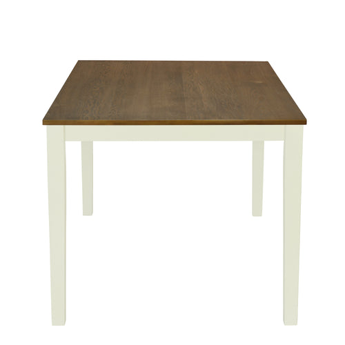 1st Choice Contemporary Rustic Solid Wood Dining Table Set in Brown