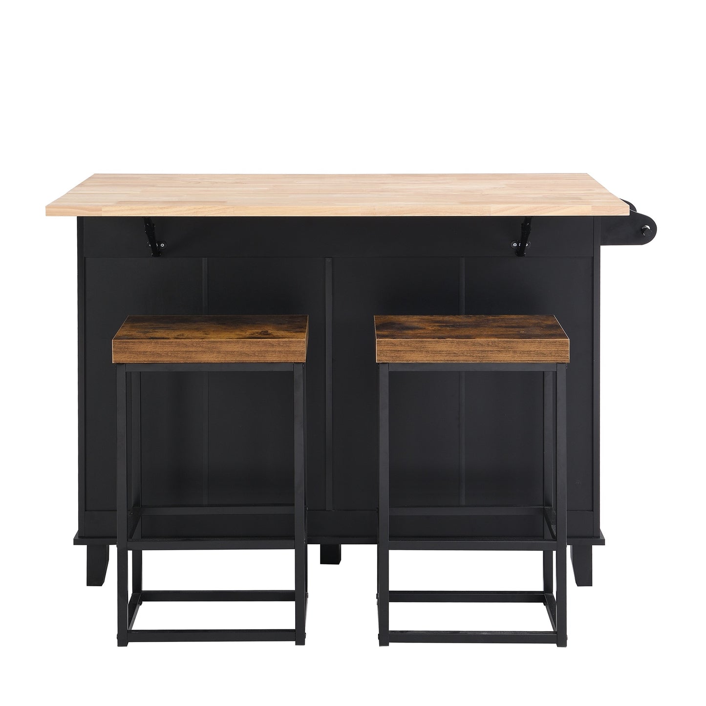 1st Choice Modern Farmhouse Kitchen Island Set with Storage Cabinet