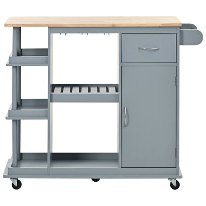 1st Choice Multipurpose Kitchen Cart Cabinet with Side Storage Shelves