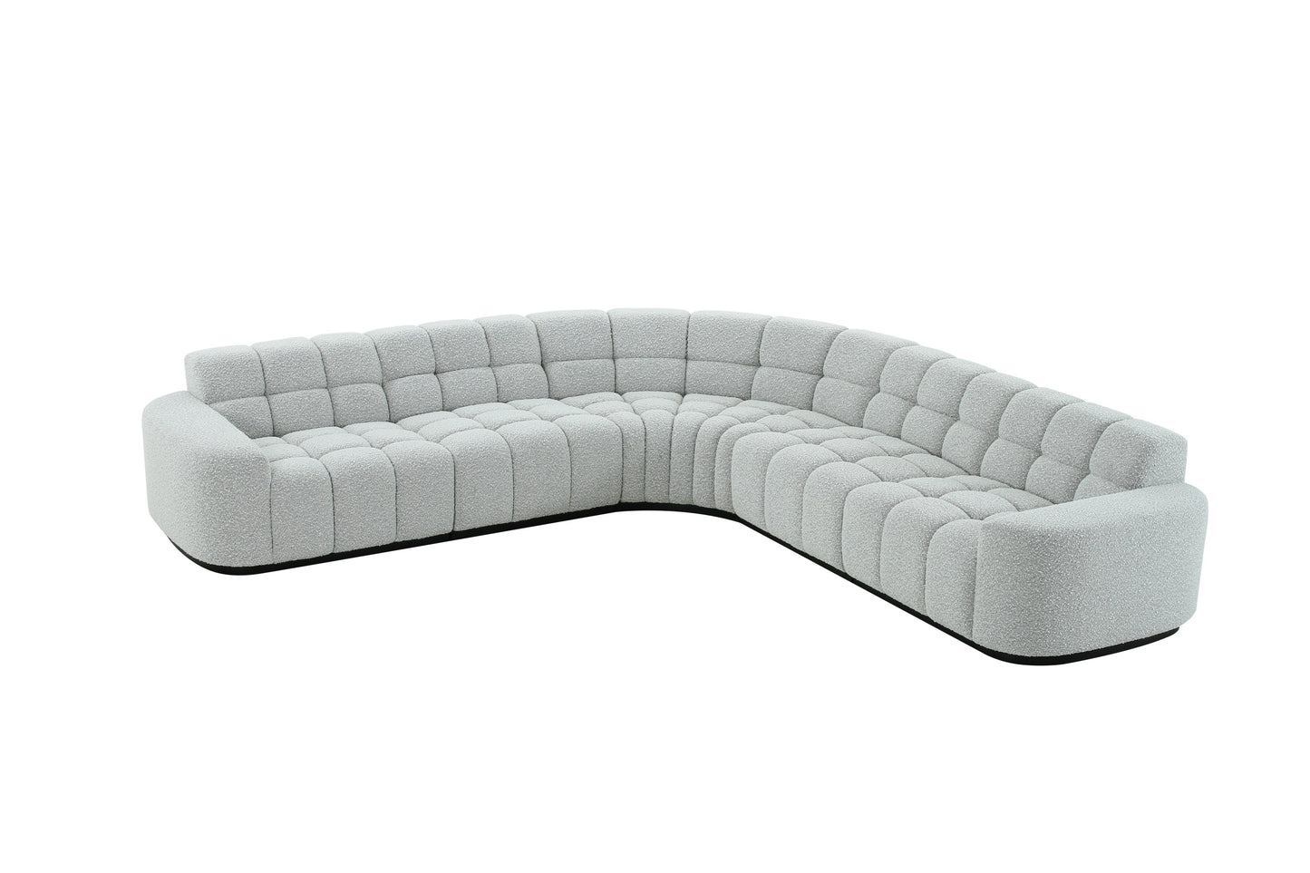 1st Choice Modern Premium Quality Modular Sectional Sofa Set in Grey