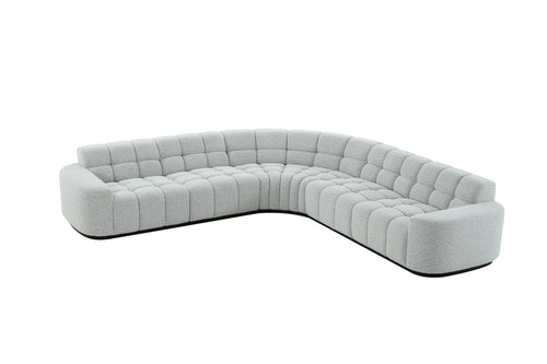 1st Choice Modern Premium Quality Modular Sectional Sofa Set in Grey