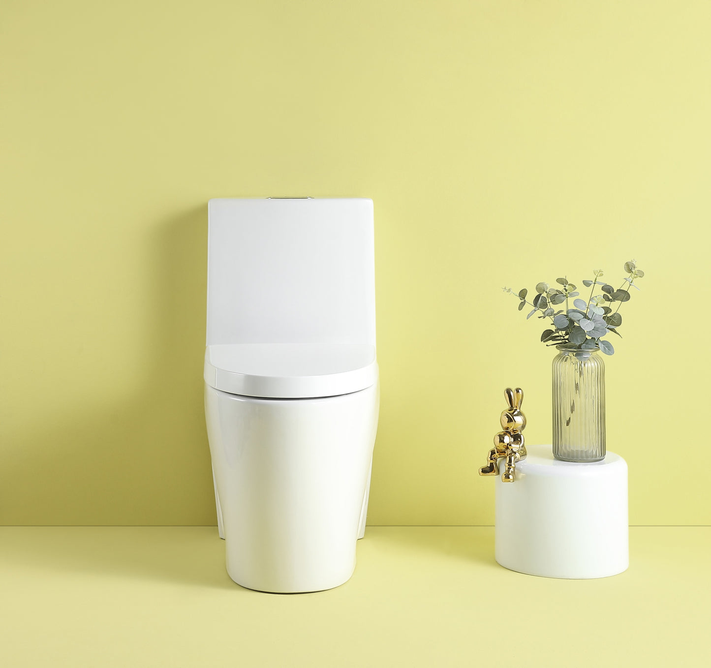 1st Choice 1.1/1.6 GPF Dual Flush 1-Piece Elongated Toilet in White