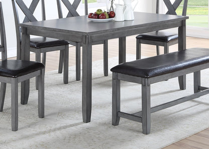 1st Choice Modern Rectangular 6-Piece Dining Table Set Furniture