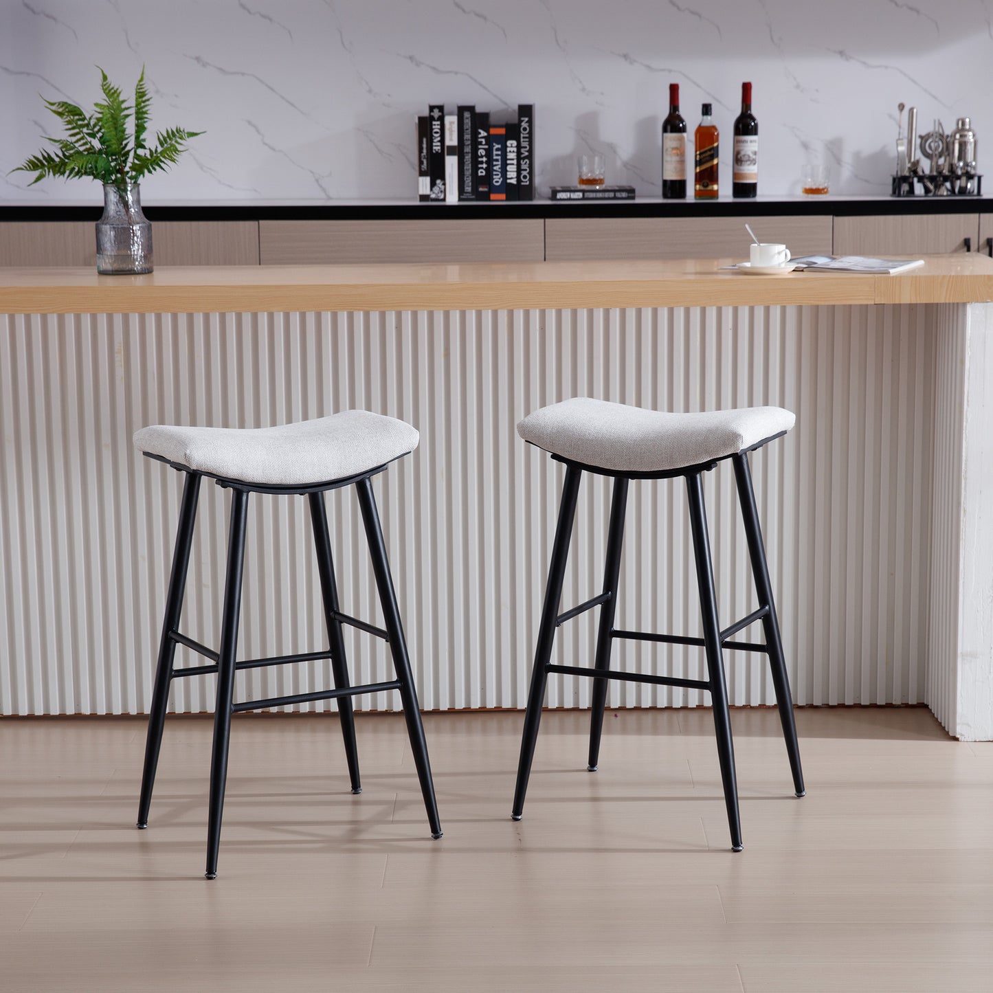 1st Choice Counter Height Dining Room Kitchen Bar Stool - Set of 2