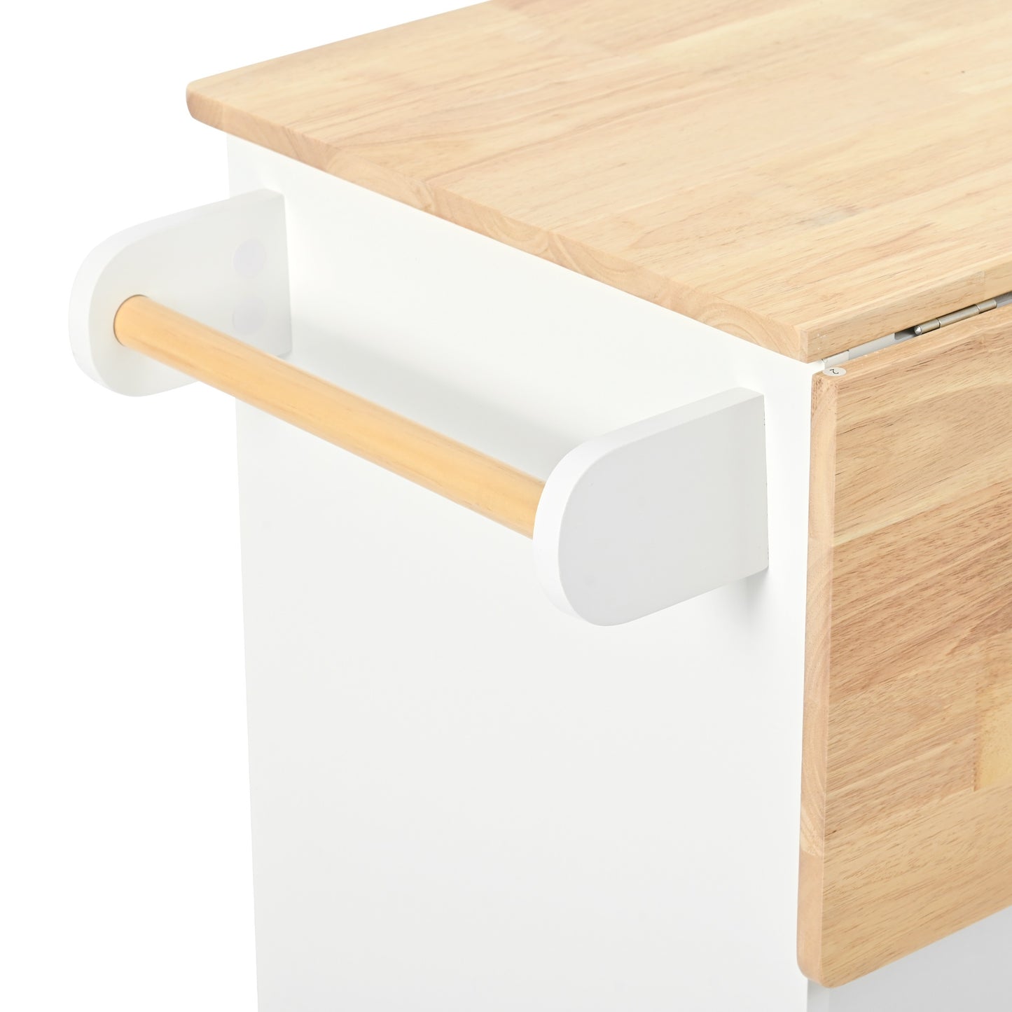 1st Choice Modern Kitchen Island Adjustable Storage with Power Outlet