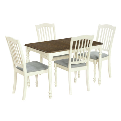 1st Choice Transform Your Dining Space with Mid-Century Elegance | Solid Wood Dining Set