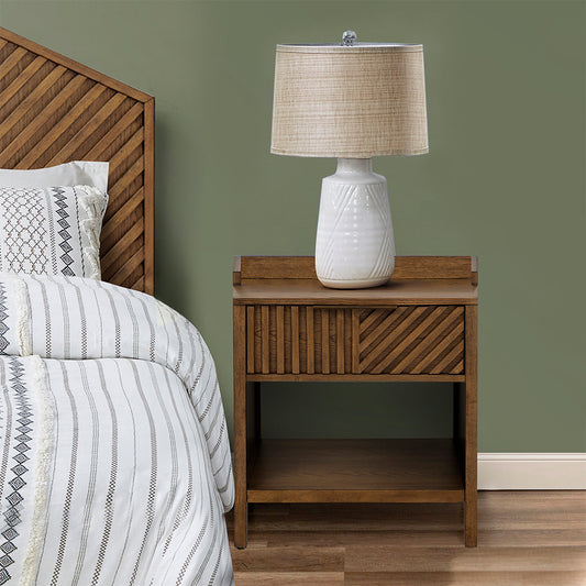 1st Choice Modern Sunset Cliff 1-Drawer Nightstand with Shelf