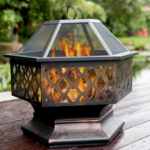1st Choice Outdoor Versatile Durable Space 24.4" Iron Fire Pit