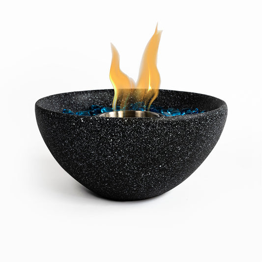 1st Choice Outdoor & Indoor Portable Fireplace Tabletop Fire Pit in Black