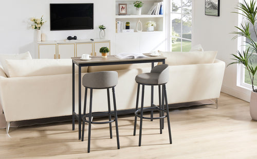 1st Choice Dining Room Kitchen Bar Stool with Back and Footrest - Set of 2