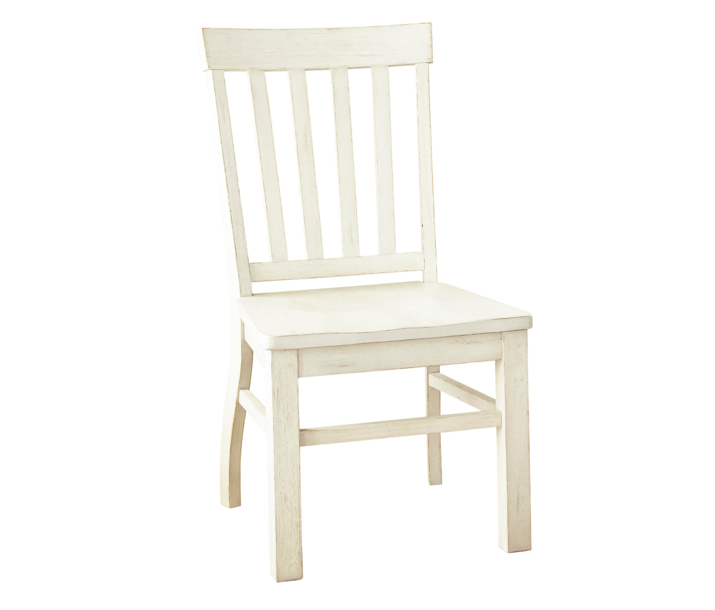 1st Choice Modern Farmhouse Side Chairs in Distressed Antique White - Set of 2