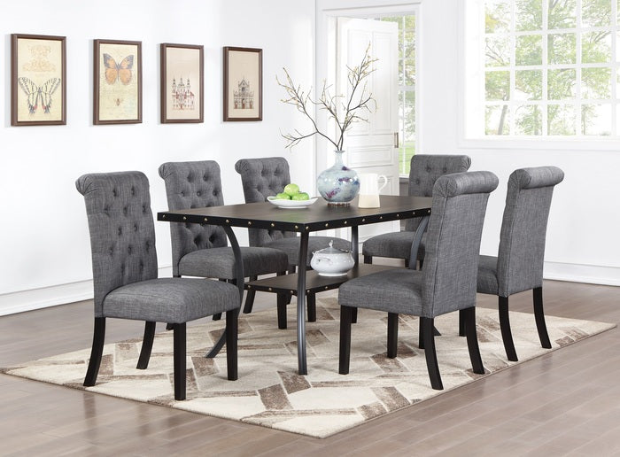 1st Choice Classic Dining Room Natural Wooden Rectangle Top Dining Table Set
