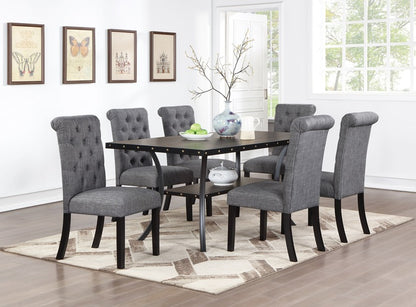 1st Choice Classic Dining Room Natural Wooden Rectangle Top Dining Table Set