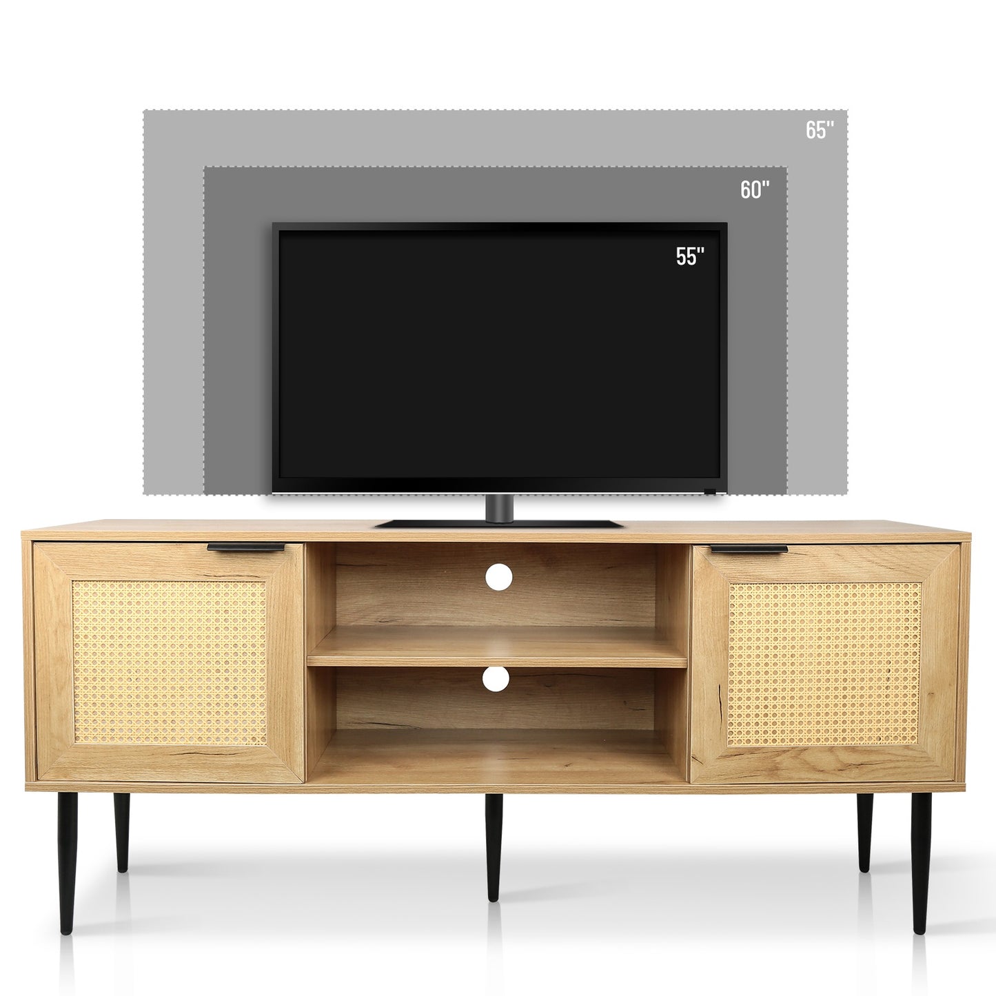 1st Choice Wooden TV Stand Console Table for TVs up to 65 Inches