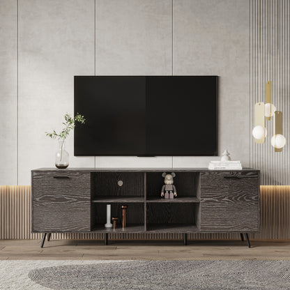 1st Choice TV Stand Mid-Century Wood Modern Entertainment Center