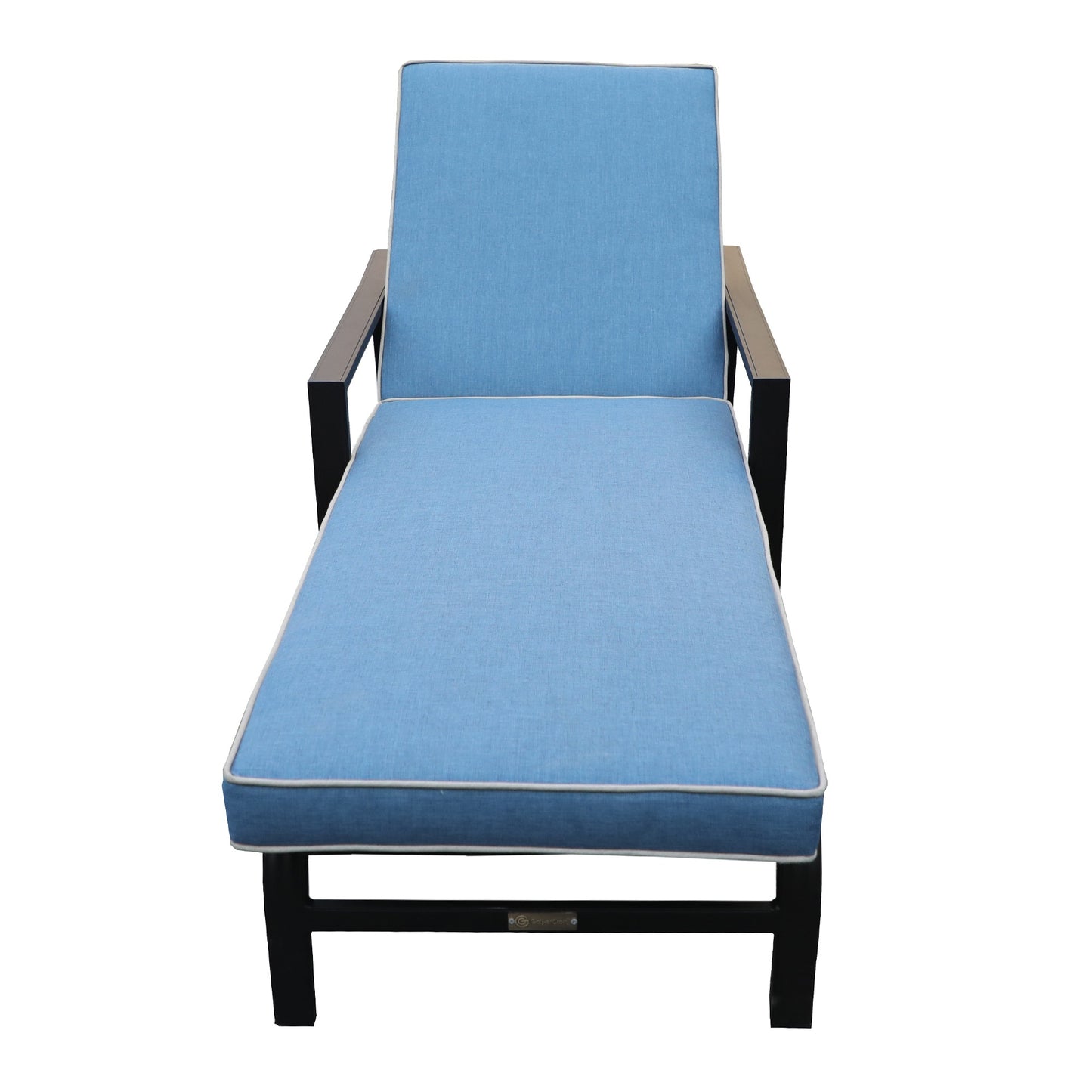 1st Choice Modern Outdoor Relaxation Blue Chaise Lounge - Set of 2