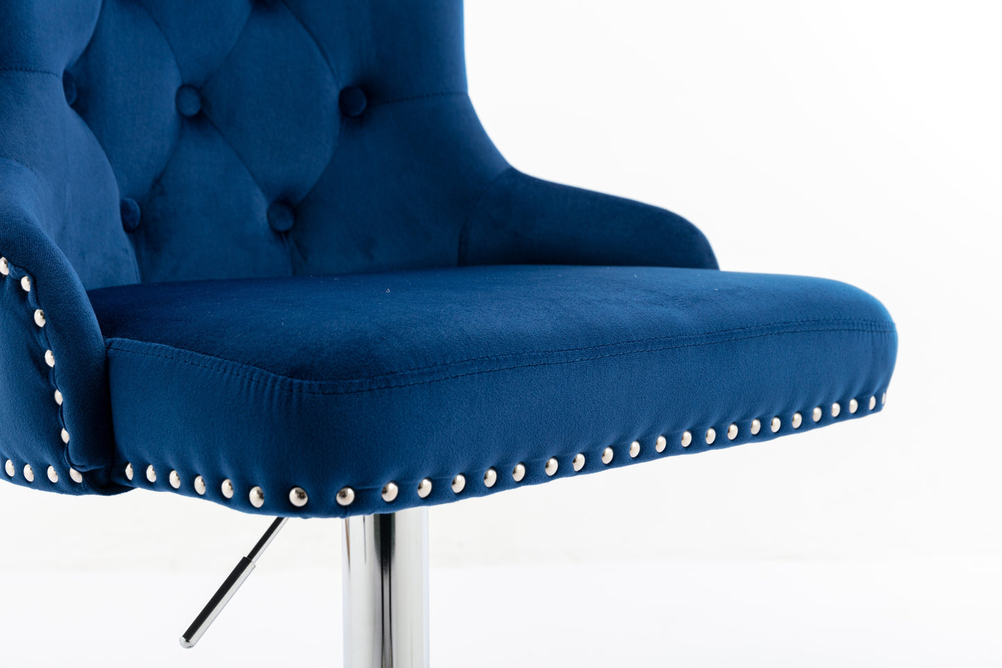 1st Choice Model Swivel Velvet Barstools Adjustable Seat Height