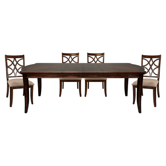 1st Choice Elegant Formal Dining Table Set Furniture in Cherry Finish