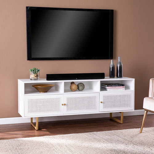 1st Choice Modern and Elegant Mursley Media Cabinet with Storage in White