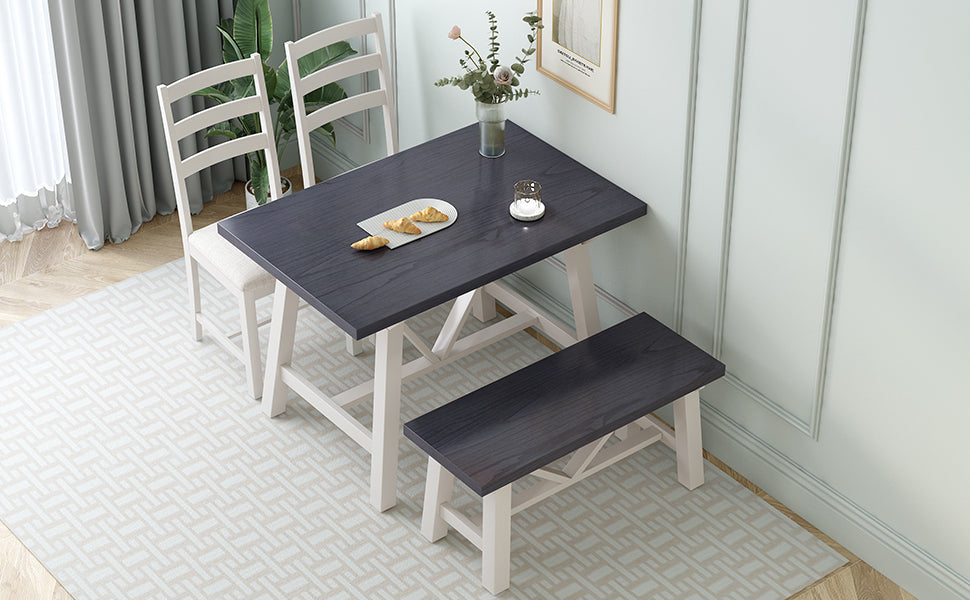 1st Choice 4-Piece Dining Table Set Solid Wood Kitchen Table Set