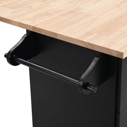 1st Choice Modern Farmhouse Kitchen Island Set with Storage Cabinet