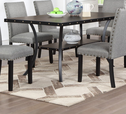 1st Choice Modern Classic Natural Wooden Rectangle Top Dining Table Set