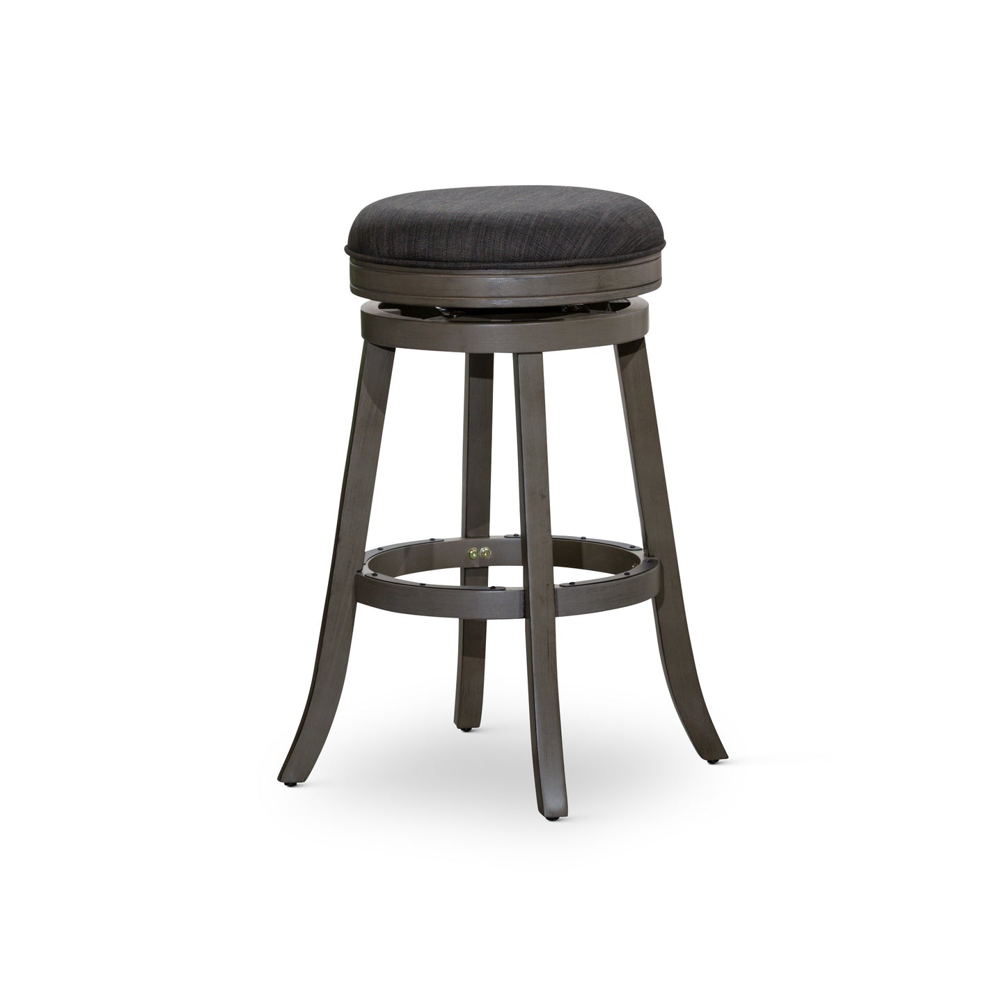 1st Choice 30" Backless Swivel Weathered Gray Bar Stool