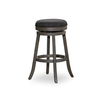 1st Choice 30" Backless Swivel Weathered Gray Bar Stool