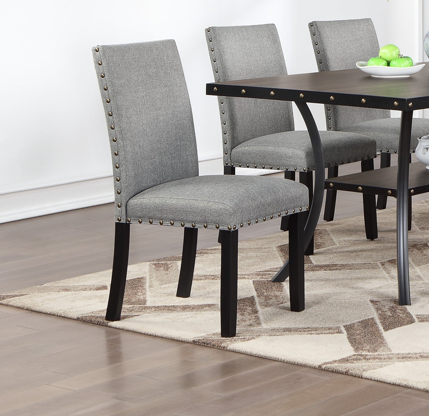 1st Choice Modern Classic Natural Wooden Rectangle Top Dining Table Set