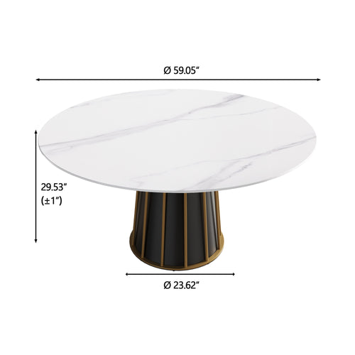 Elevate Your Dining Experience with Our 1stChoice White Marble Dining Table