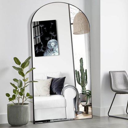 1st Choice Black Fiberglass Full-Length Mirror | Sleek & Durable Design