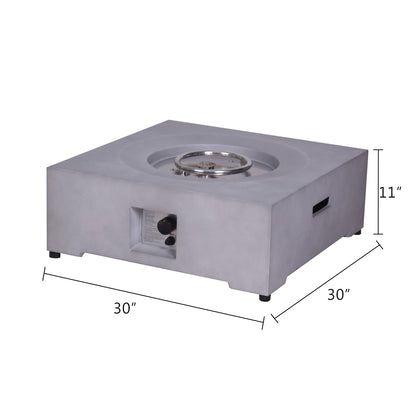1st Choice 40,000BTU Exterior Faux Stone Propane Fire Pit For Outdoor Garden