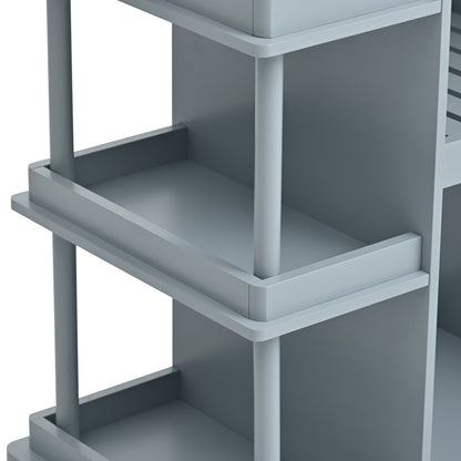 1st Choice Multipurpose Kitchen Cart Cabinet with Side Storage Shelves