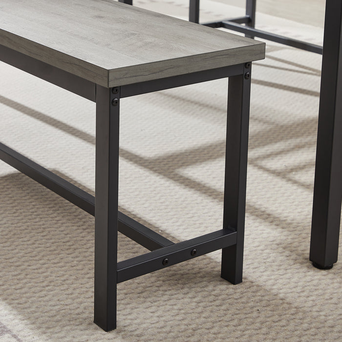 1st Choice Modern 3-Piece Kitchen Table Dining Room Set with 2 Benches