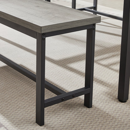 1st Choice Modern 3-Piece Kitchen Table Dining Room Set with 2 Benches
