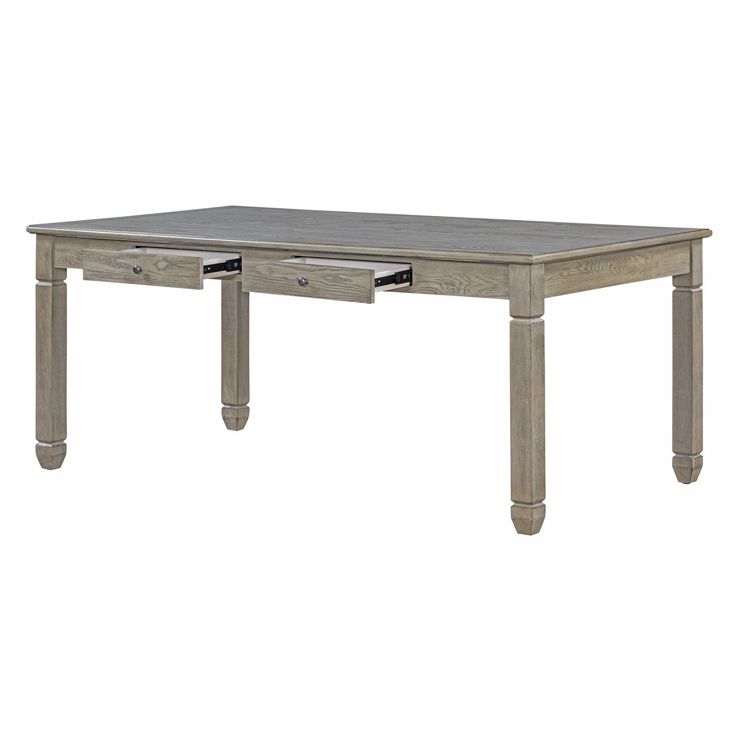 1st Choice 6-Piece Retro 72'L Rectangular Dining Table Set with 4 Drawers