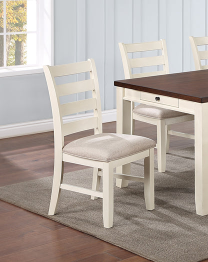 1st Choice Contemporary Classic Dining Table Set Room Furniture in White