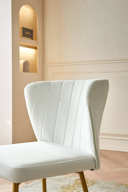 1st Choice Modern Living Dining Room Velvet Accent Chairs - Set of 2