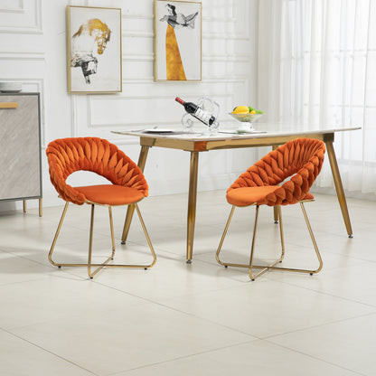 1st Choice Accent Velvet Upholstered Dining Side Chairs - Set of 2