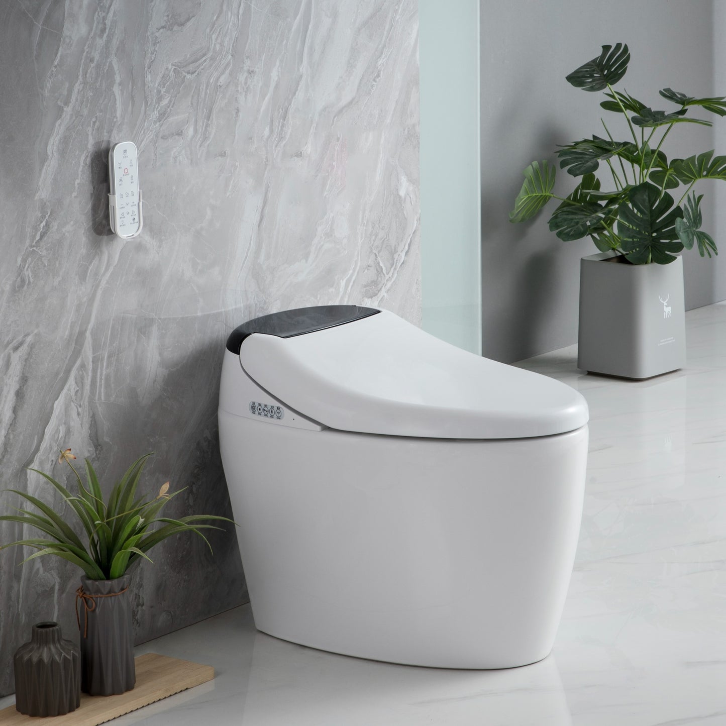 1st Choice Bidet Toilet with Auto & Remote Control with Kid Wash - White
