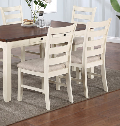 1st Choice Contemporary Classic Dining Table Set Room Furniture in White