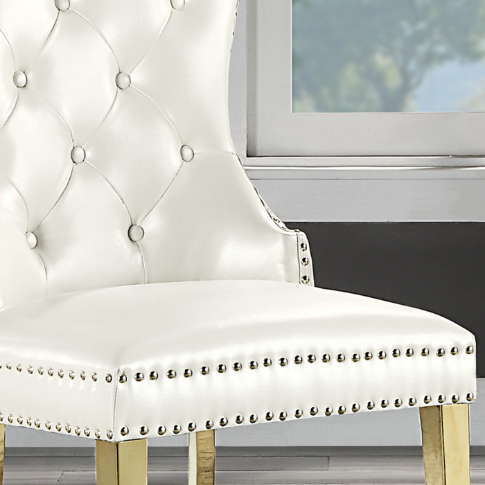 1st Choice Modern Tufted Accent Upholstered Dining Chairs- Set of 2