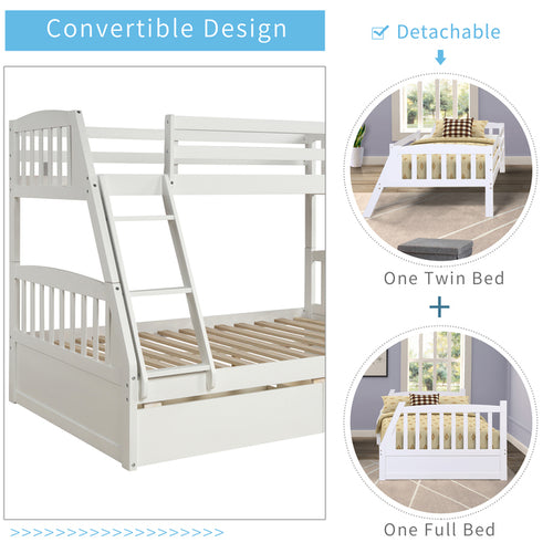 1st Choice Convertible Twin-Size Bunk Bed - Space-Saving and Stylish