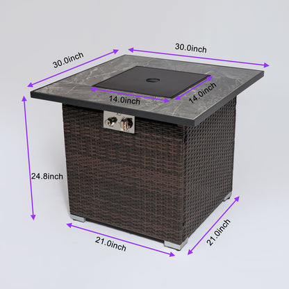 1st Choice 30inch Outdoor Fire Table Propane Gas Fire Pit Table