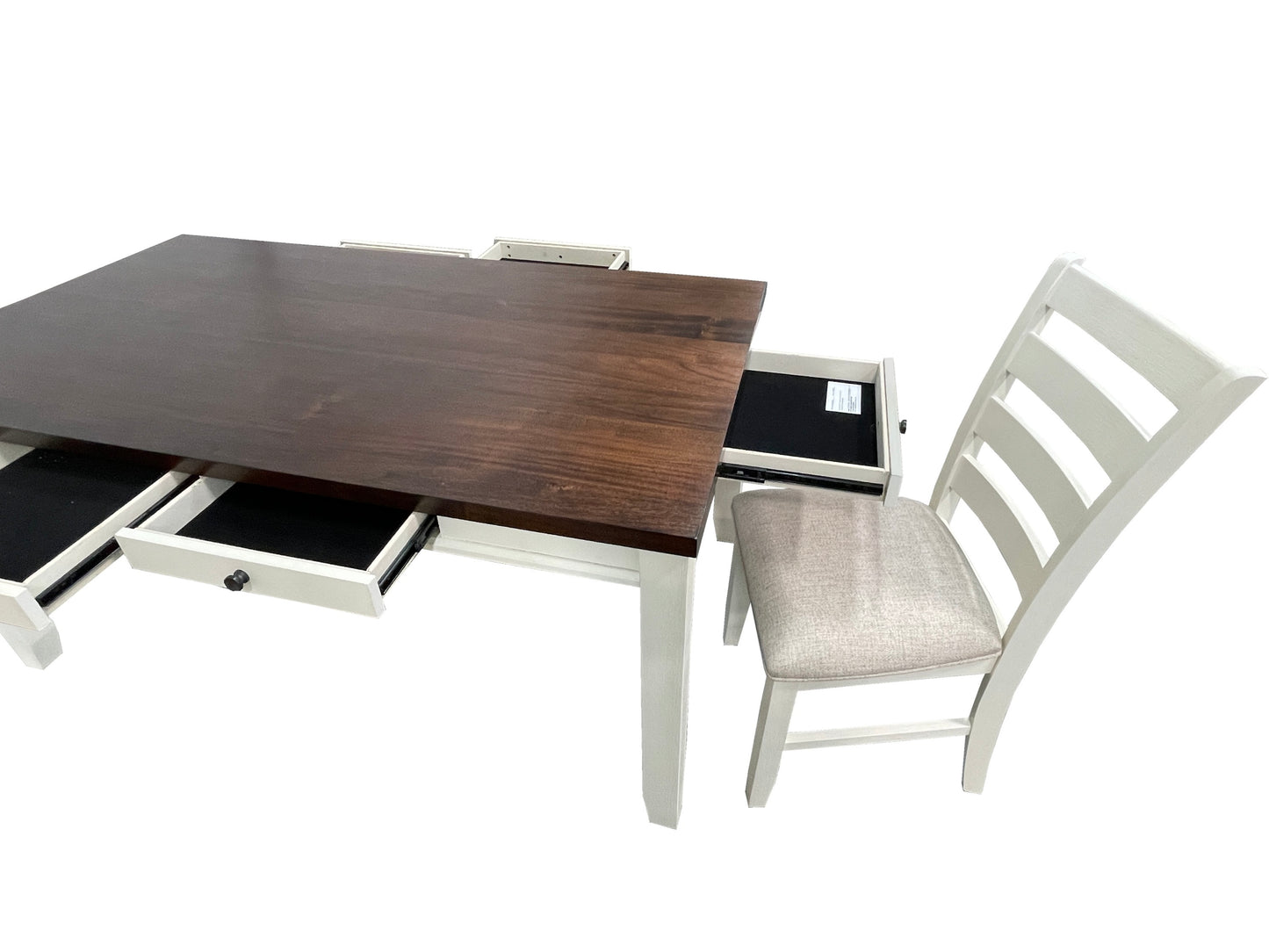 1st Choice Modern 7pc Classic Dining Table Set with Side Chairs