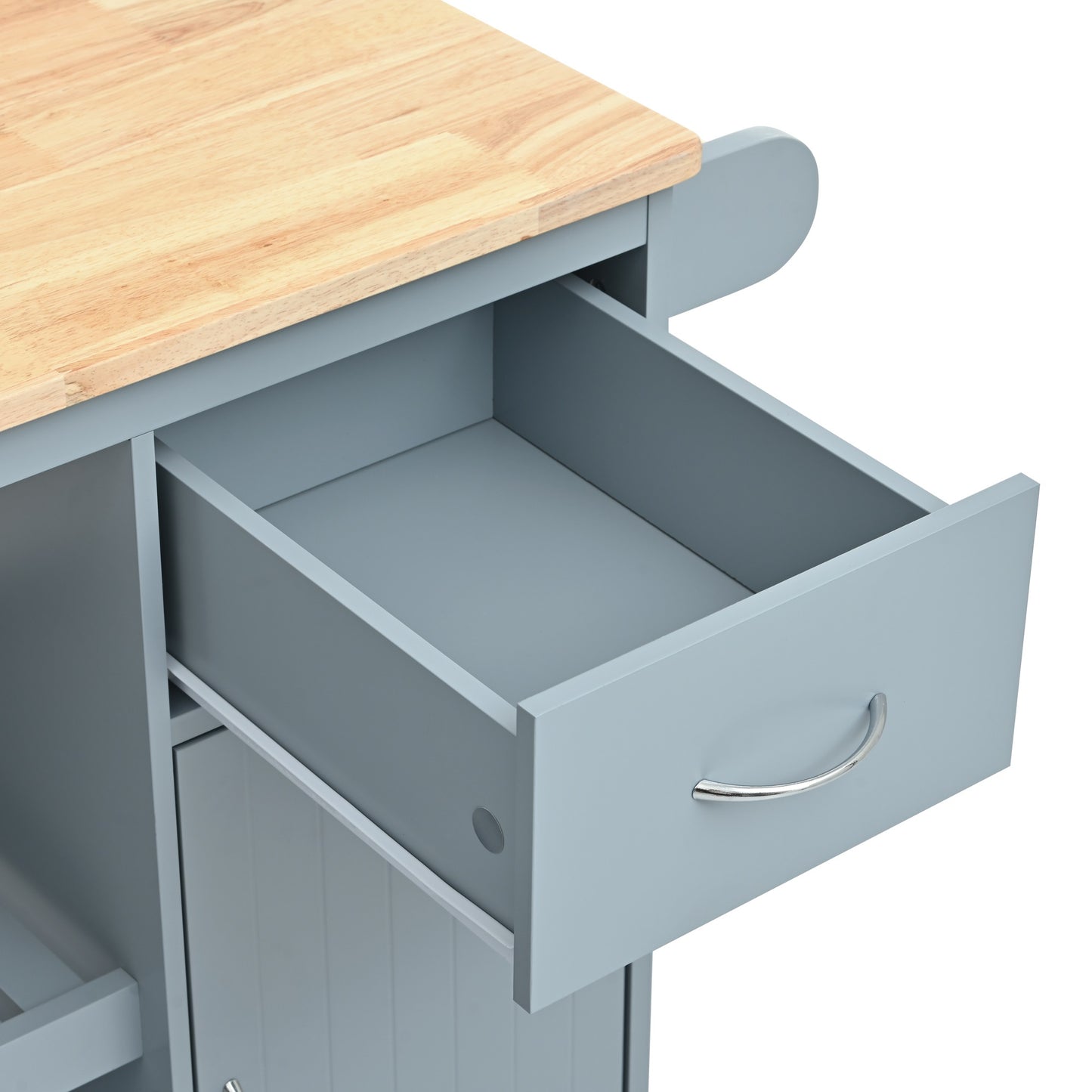 1st Choice Multipurpose Kitchen Cart Cabinet with Side Storage Shelves