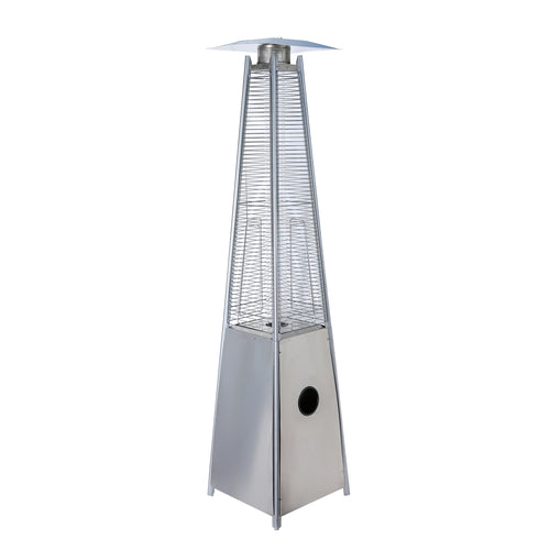 1st Choice Pulse ignition Iron Glass Tube Pyramid Outdoor Flame Heater