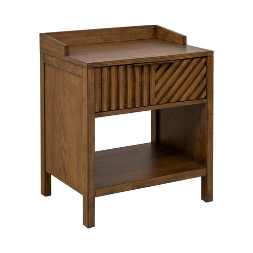 1st Choice Modern Sunset Cliff 1-Drawer Nightstand with Shelf